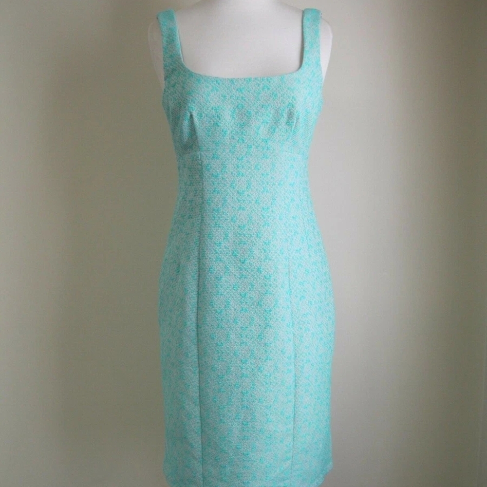 Nanette Lepore Aqua Sleeveless Midi Dress